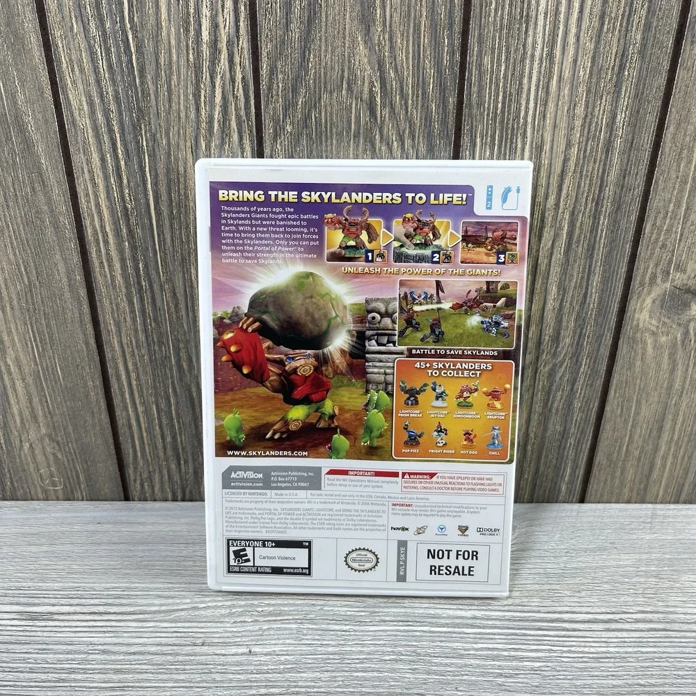 Skylanders Giants (Nintendo Wii, 2012) Tested Working